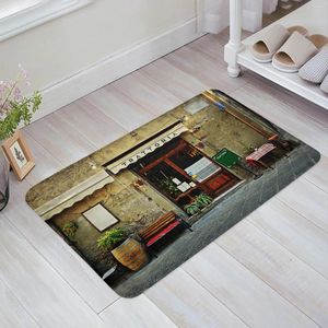 Carpets Bordboard Billboard Ballboard Decorativo Anti-deslizamento Banheiro Banheiro de cozinha cozinha tapetes de piso de cama de cama interna Doormato de entrada macia