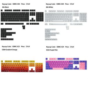 Accessoires NPKC -Schlüsselkaps Lucky Box Cherry/XDA/MA/DSA -Schlüsselcap Set für mechanische Tastatur weiße Blau -Blind -Taste -Kappen Custom DIY 9.9/16.9
