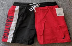 USA Fashion Men Casual Polo Shorts Nautica Pailing Cotton Boys Boys Beach Short Pants Bind Board Trunks Red Black Size L4XL7103373