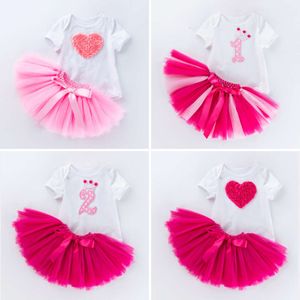 Baby Fashion Children's Short Sleeved Romper Baby Handmade Puffy Skirt Set Trend