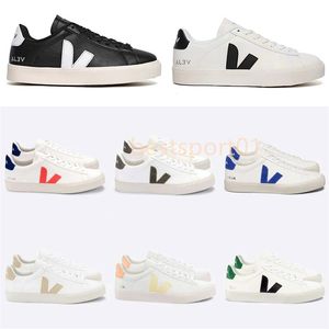 2024 Fashion French Brazil Green Low-carbon Life V Organic Cotton Flats Platform Sneakers Women Casual Classic White Designer Shoes Mens Loafers 36-45 B1