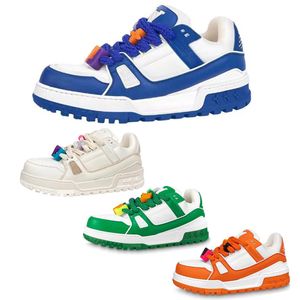 Mäns promenadskor sneakers för män glider resistent gummi flerfärgade herr designer skor låg topp mode kvinnor tenis chaussure orange blått gröna vitt