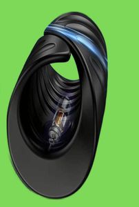 SS18 Sex Toy Massager Bluetooth Penis Training Vibrator Wireless App Remote männlicher Masturbator für Männer Verzögerung Hahn Ring Eichel TRAINER5185565