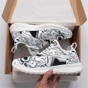 Designer tullskor diy för män kvinnor män tränare sport gai sneakers sko anpassade grossistfärg4444