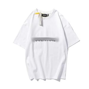 21SS Designer Tide T-Shirts Brustbrief Laminated Print Kurzärmel High Street Lose Oversize Casual T-Shirt 100% reine Baumwolltimen für Männer und Frauen S-4xl Heißverkauf