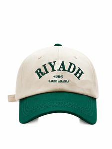Il Keps Base de beisebol feminino para masculino riyadh bordado na Arábia Saudita Mens de Mens Kpop Sun Sun Hat BQM466 240410