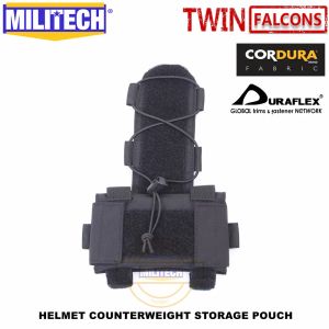 Tillbehör MilTech TwinFalcons Tw Hjälm motvikt Batterilagring Pouch Lagring Pouch Tactical Military NVG Vikt Counter Pouch Bag
