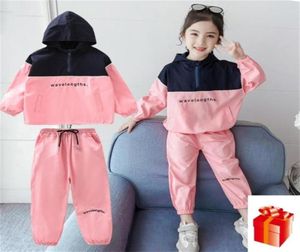 Kinderanzug Girls Mode Kleidung Anzug Frühling Herbst Girls Casual Sports Sets Dünne Longsleeve Bluses Hosenanzug 3 12 Y x092295198536