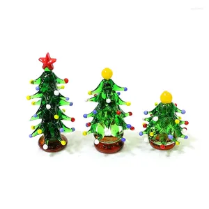 Figurine decorative personalizzate in miniatura in miniatura di Natale figurina di vetro ornamenti di vetro tavolo da casa tavolo da Natale decorazioni di Natale regali per bambini