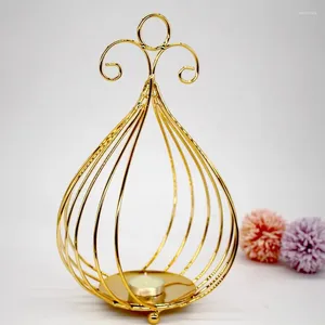 Candle Holders Homelily Nordic Creative Holder Gold Iron Romantic Table Tea Light Home Decoration Living Room Candlestick Crafts