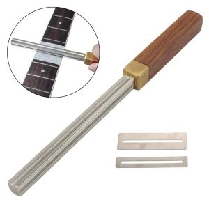 Cables 4 Size Guitar Fret Crowning File Edges Luthier Repair Tool Fretboard Protector Carbon Steel Diamond Guitar Fret Repairing Tool