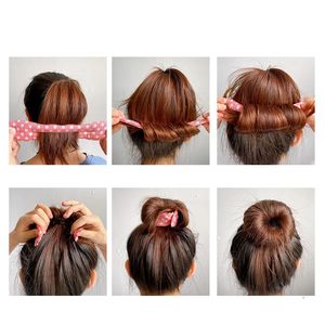 2024 1st Kvinnor Magiska skumsvampar Styling Hårklämma Donut Donut Snabb Messy Bun Updo Hairs Clips Tools Braid Hårtillbehör för magi