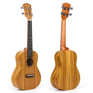 Cables Kmise Concert Ukulele Ukelele Uke 4 String Hawaii Guitar Zebrawood 23 pollici 18 Fres Aquila String