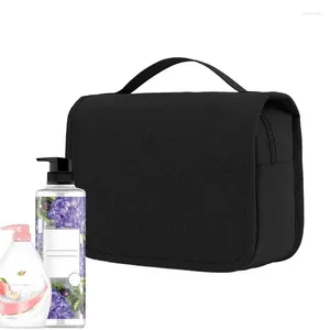 Storage Bags Travel Toiletries Bag With Hook Waterproof Shower Organizer For Makeup Accessories Facial Cleansers Toothbrushes Wet