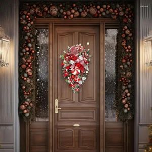 Decorative Flowers Christmas Wreaths For Front Door Red And White Doors With Crutchs Candy Homes Decors Accessories