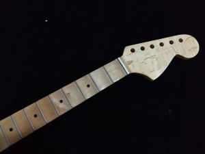 Cables 1pcs Full scalloped maple Guitar Neck for ST style 24 Fret maple fingerboard