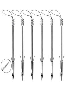 Utomhussport bågskytte Bowfishing Slings Shooting Harpoon Arrows Rostfritt stål Fångstips Hunting Bolt Silver Arrows8631761