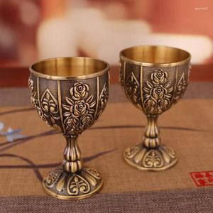 Wine Glasses White Glass Pumpkin Cup Large European And American Embossed Metal Wenchuang Tourism Crafts