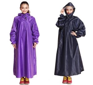 Kvinnor Raincoat Vuxenstorlek Långt omslag Camping Dräkt Rain Coat Windbreaker Poncho Cover Gear Capa Chuva Outdoor Rainwear 50KO173 T201058105