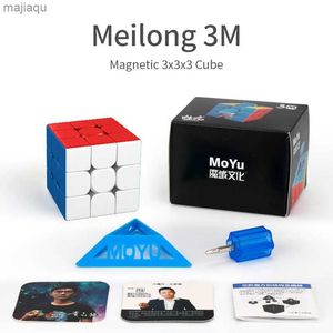 Magic Cubes Moyu Meilong 3M 3x3x3 Kostka magnetyczna 3x3x3 szybkość kostki magiczna kostka profesjonalna magnetyczna 3x3x3 2x2 Puzzle Puzzle Toys Toysl2404