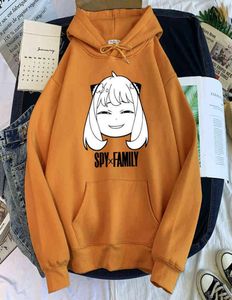 Anime Spy X Family Anya SMUG MANGA HOUDY MENS HARAJUKU STIL HOUDIE LOOK WARM Sweatshirt Autumn Fleece Pullover Clothing Y2207132751418