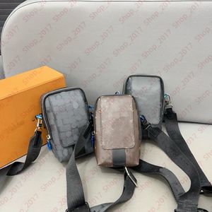 Cross body Bags Mens Shoulder Mini Bags Designer DOUBLE PHONE POUCH Cltuch Walelt Men's Mobile phone bag Card Holder Wallets Crossbody Purse Luxury Messenger Tote