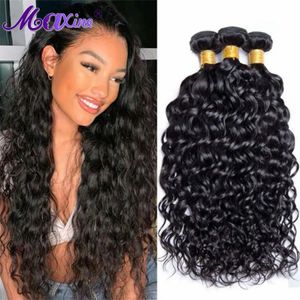 Maxine Water Water Bundle Human Hair Bundle Brasilian Remy Bundles 134 Nero naturale per donne 240401