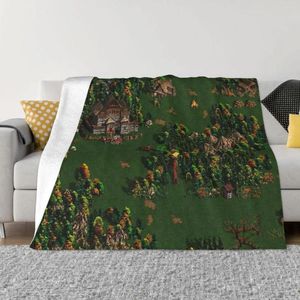 Koce Heroes of Magic 3 koc sofa Cover Coral Plecee Pluszowa letnia gra na cienką kołdrę na świeżym powietrzu