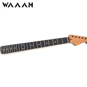 Guitar 22 Fret Roasted Maple Neck for ST Guitar Rosewood Fingerboard For Handmade Strat Electric Guitar Finish with Bone Nut