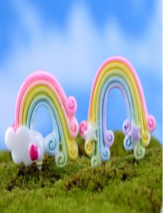 30pcs MOQ Whole Shiping Mini żywica Rainbow Bonsai Garden Fairy Miniaturę Miniaturę Używaną w domu ogrodowym lub ślub 2 Color 4817484