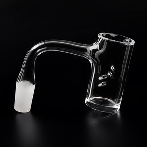 fully welded beveled edge smoking quartz 10mm 14mm with 4 screw down holes auto rotator fully welded clear bottom seamless bangers for glass bongs dab rigs
