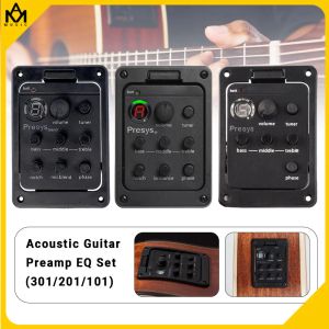 Guitar Acoustic Guitar EQ Preamp för 101/201/301 Klassisk akustisk gitarrpickup EQ Equalizer Tuner Amplifier Piezo Mic Beat Blend Set