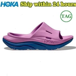 2023 Hokahs Designer Slippers Ora Recovery Slides Cycramen Diva Blue Mist Green Black With Mens Womens Summer Beach Outdoor Platm