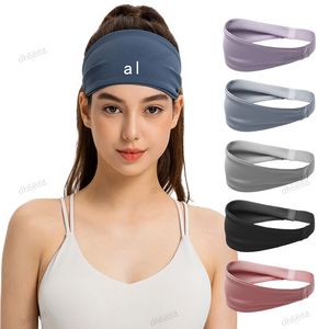 Aloluu Yoga Hega Tops с высокой эластичностью Пот Wicking Anti -Band Женские волосы в воздухопроницаем