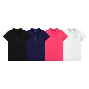 Camiseta Ralp Laurens Polo Designer RL RL T-shirt de qualidade solta e confortável estilo de verão Pony Bordado de algodão puro pólo polo