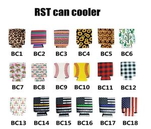 레오파드 병 프리미엄 음료 선인장 소매 접을 수있는 맥주 쿨러 LXL875 네오프렌 소다 콜라 koozies 캔 슬림 절연체 HO6179422