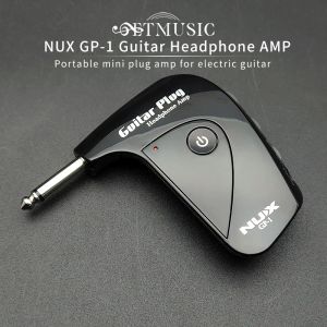 Gitar En Kalite NUX GP1 Taşınabilir Elektro Gitar Fiş Mini Kulaklık Amplifikatörü Yerleşik Distorsiyon Etkisi Gitar Aksesuarları