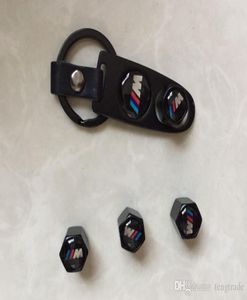 M KVALITET LÄDER BUCKLE KEYCHAIN ​​HJULT Däckdäck Ventil Stam Air Cap Cover Car Tire Valve Caps Easy Diy Mpower MSPORT 259 Color LO2066240