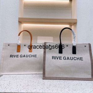 Tote Luxury Handbag Shopping Designer Högkvalitativ Rive Gauche Fashion Outdoor Travel Stor kapacitet Bästa gåva
