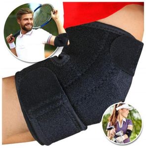 Tennisklammern Verband Ellbogen Support Fitnessstudiengurner Wickelhülle Sportverstellbarer Sport atmungsablöser Sicherheit Schmerzschutz 1 PC7426192