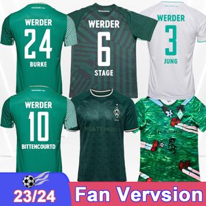 23 24 SV Werder Bremen Mens Soccer Jerseys Ducksch Bittencourt Buchanan Burke Friedl Fullkrug Veljkovic Home Away 3rd Special Edition Football Shirt