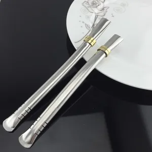 Drinking Straws Spoon Tea Filter Yerba Mate Spoons Stainless Steel Straw Reusable Washable Tools Bar Accessories