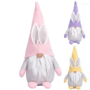 Party Decoration Easter Gnomes Decor med öron Handgjorda söta vårdockor Ornament Faceless Dwarf Supplies For Home