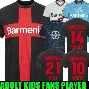 23 24 Bayer 04 Leverkusen Soccer Jerseys Wirtz Boniface Hincapie Hofmann Tapsoba Schick Palacios Frimpong Champions 2023 2024 Winnerkuse Mens Football Shirts321