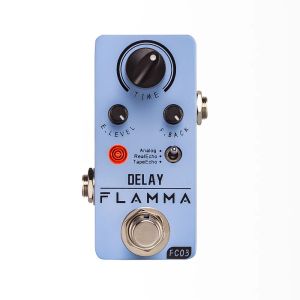 Guitar Flamma Fc03 Guitar Delay Pedal Digital Guitar Pedal Delay Effects with 3 Modes Analog Real Echo Tape Echo