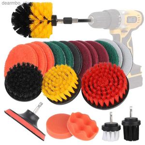 Cleaning Brushes Electric Drill Brushes Scrub Pads Power Scrubber 22 Pieces Cleanin Tools For Car Kitchen Bathroom L49