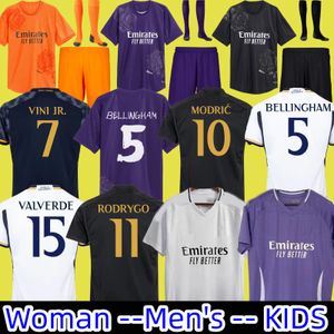 23 24 25 Fan Player Soccer Maglie di calcio Rodrgo Camiseta Football Maglie Vini Jr Arda Guler Mbappe Football Shirt Kids CAMISETA DE FUTBOL BELLINGHAM 2023 Real Madrids Y3