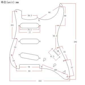 Cables Durable New Practical Guitar Pickguard Aluminum Guitar Pickguard Musical Instruments Plate Replacement Scratch