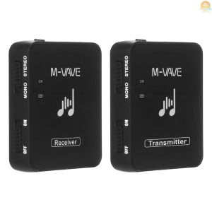 ケーブルMVave WP10 2.4GHzワイヤレスイヤホンモニターギタートランスミッターレシーバートランスミッションシステム充電式バッテリーベース