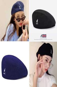 Beret di canguro per donne estate thin kangol retrò di cappello da cappello da cappello a maglia a punta di cappelli uomini ins hat women gorros mujer q07031759569